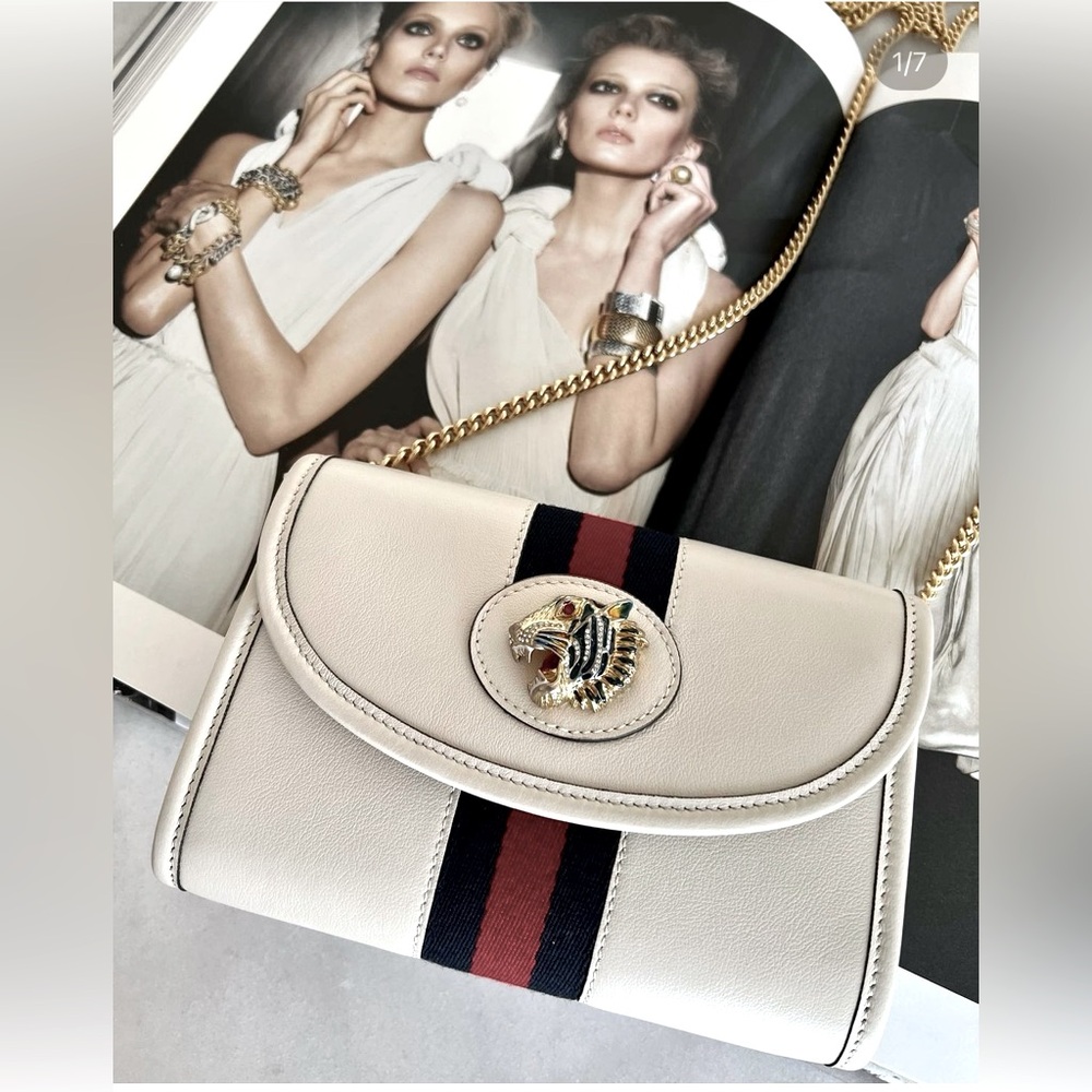 GUCCI mini Rajah chain crossbody bag